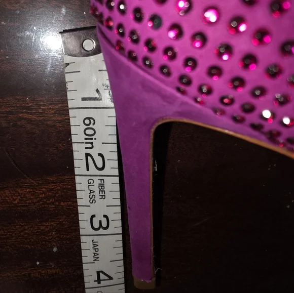 NWT Schutz Lou Crystal Violet Pumps Size 8 - Picture 4 of 6